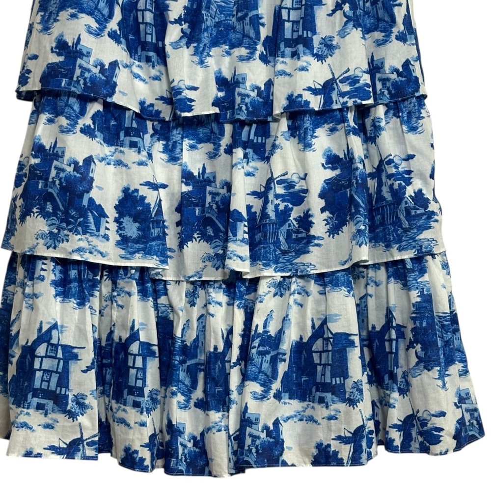 Cara Cara Mary Lou Venetian Story Blue Dress Size XL - Picture 10 of 15